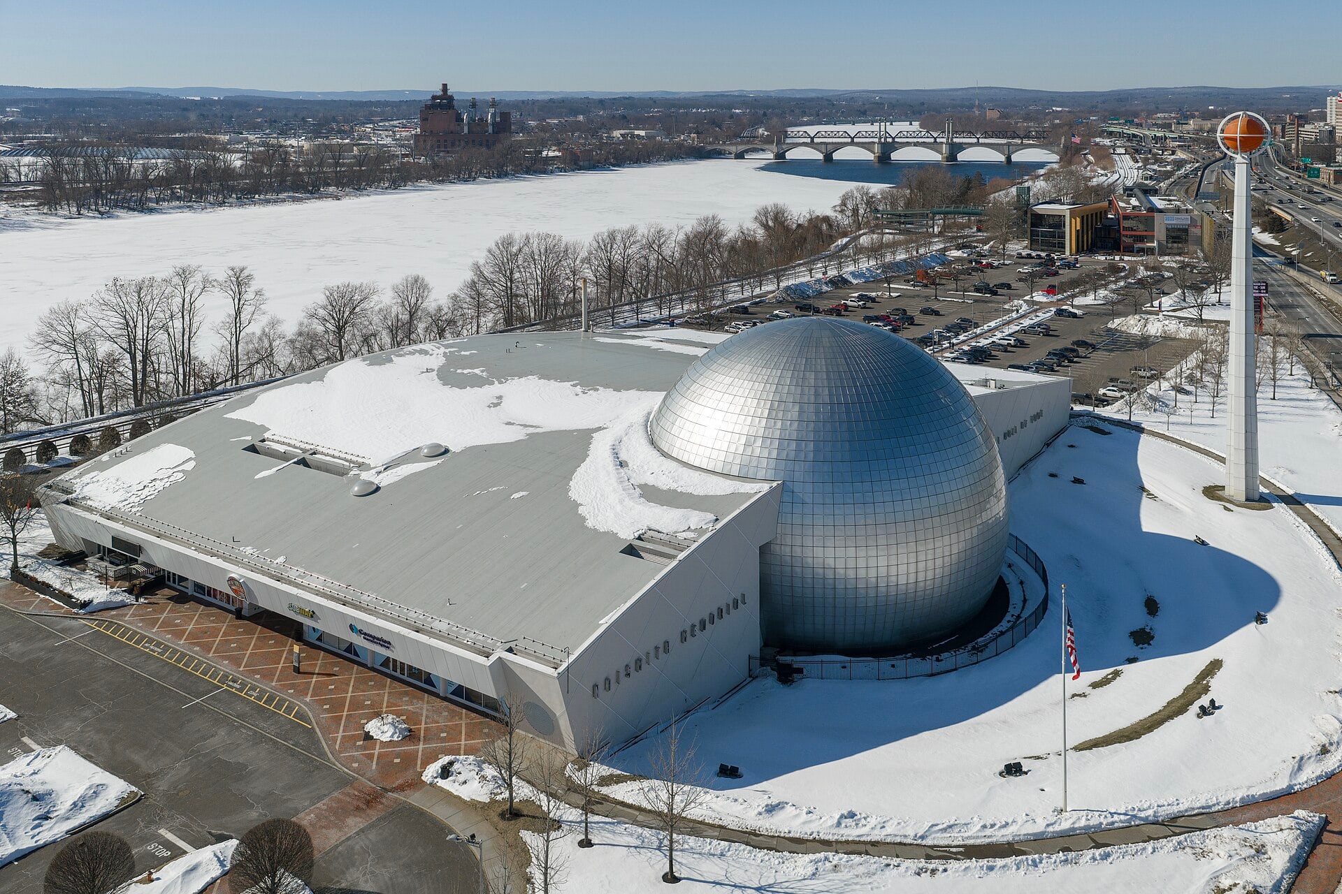 Naismith Memorial Basketball Hall of Fame building in Springfield, Massachusetts